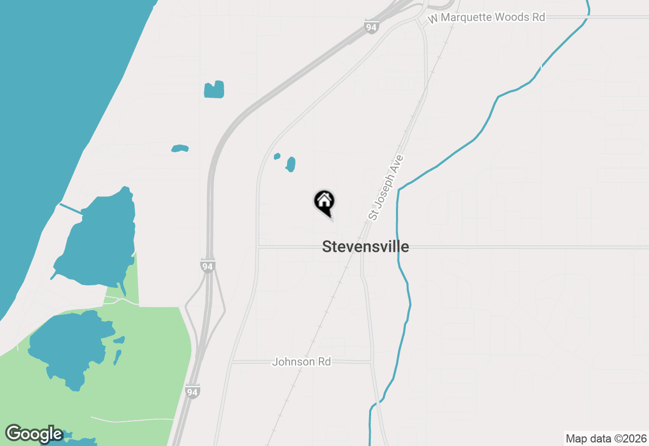 Map of 2854 Oak Street, Stevensville, MI 49127