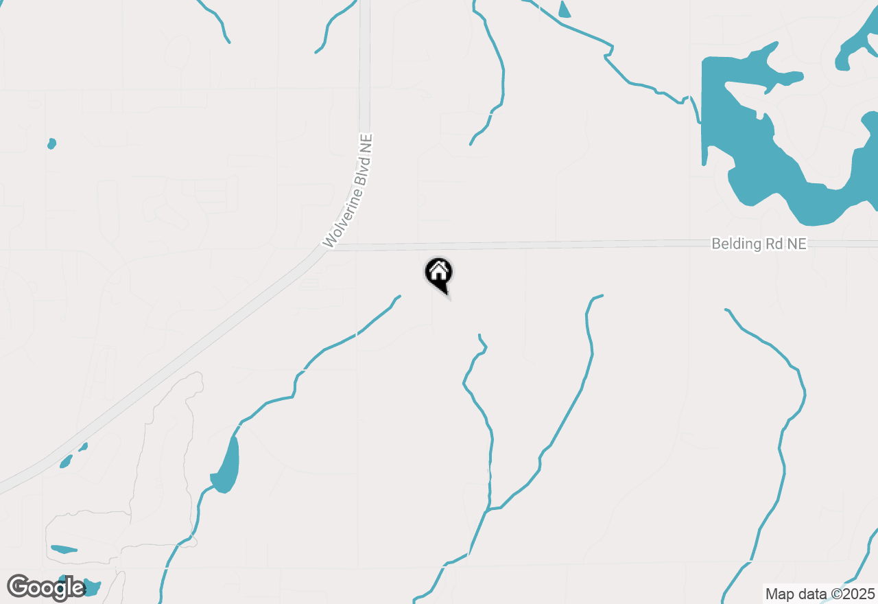 Map of 6622 Walnut Run Drive Ne, Rockford, MI 49341
