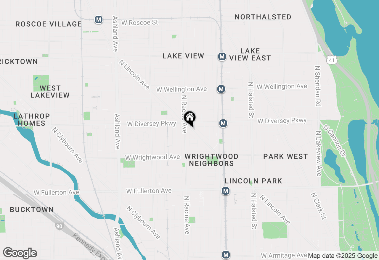 Map of 2762 N Lincoln Avenue #205, Chicago, IL 60614