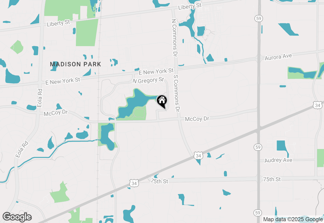 Map of 125 Gregory Street #10, Aurora, IL 60504