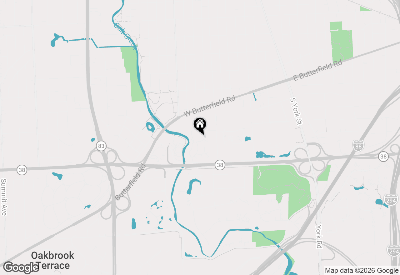 Map of 1 Elm Creek Drive #1052, Elmhurst, IL 60126