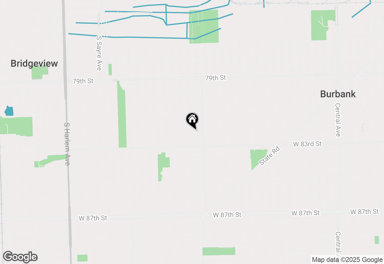 Map of 6437 W 82nd Street, Burbank, IL 60459