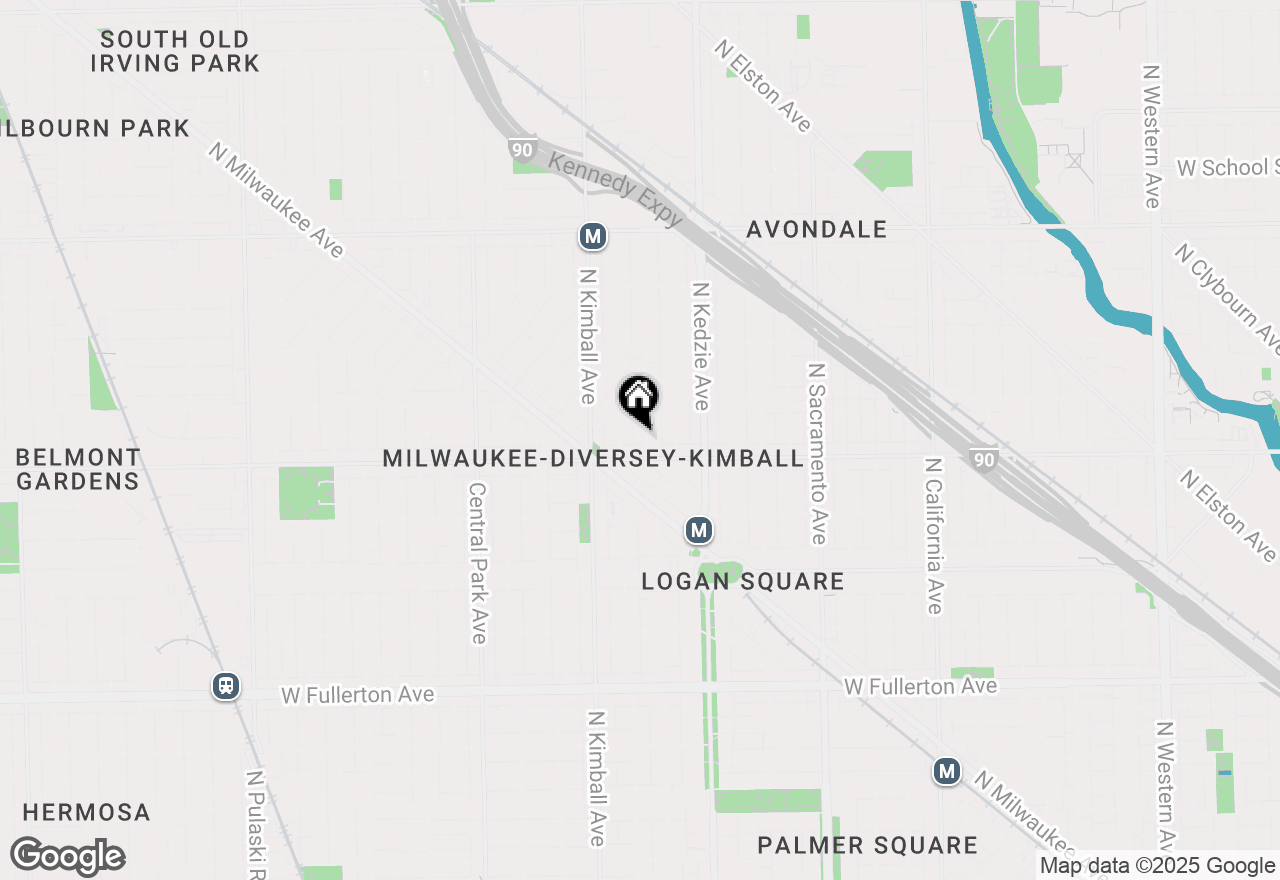 Map of 2818 N Spaulding Avenue #1, Chicago, IL 60618