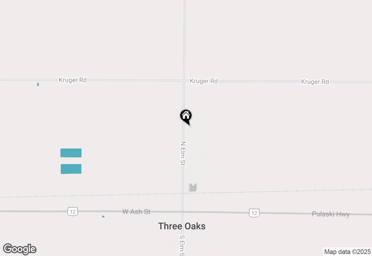 Map of 702 N Elm Street, Three Oaks, MI 49128