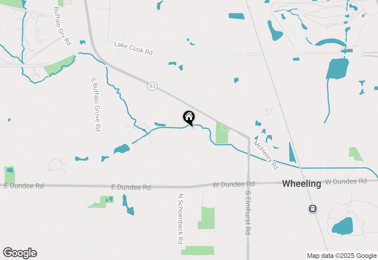 Map of 1096 Valley Stream Drive, Wheeling, IL 60090