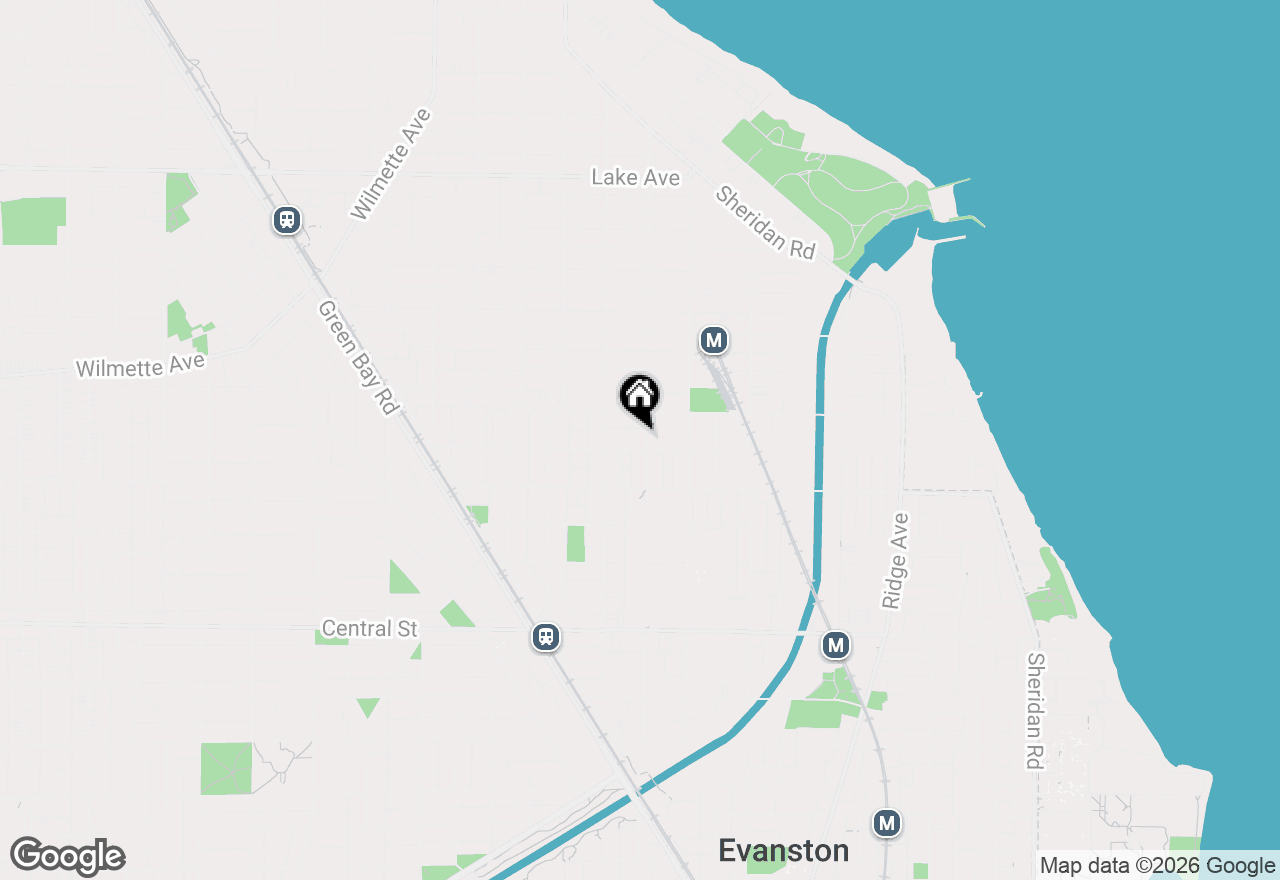 Map of 207 5th Street, Wilmette, IL 60091