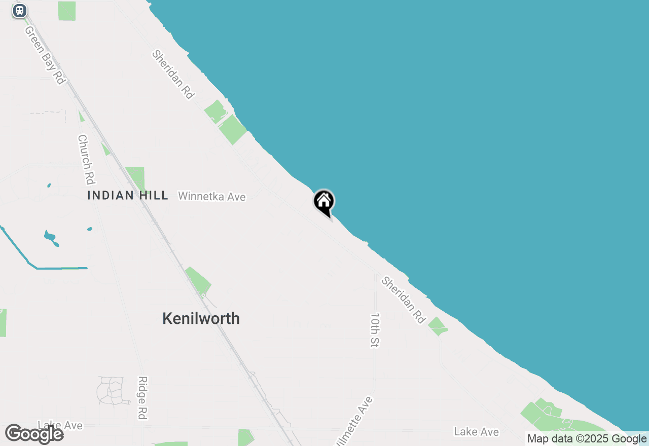 Map of 303 Sheridan Road, Kenilworth, IL 60043