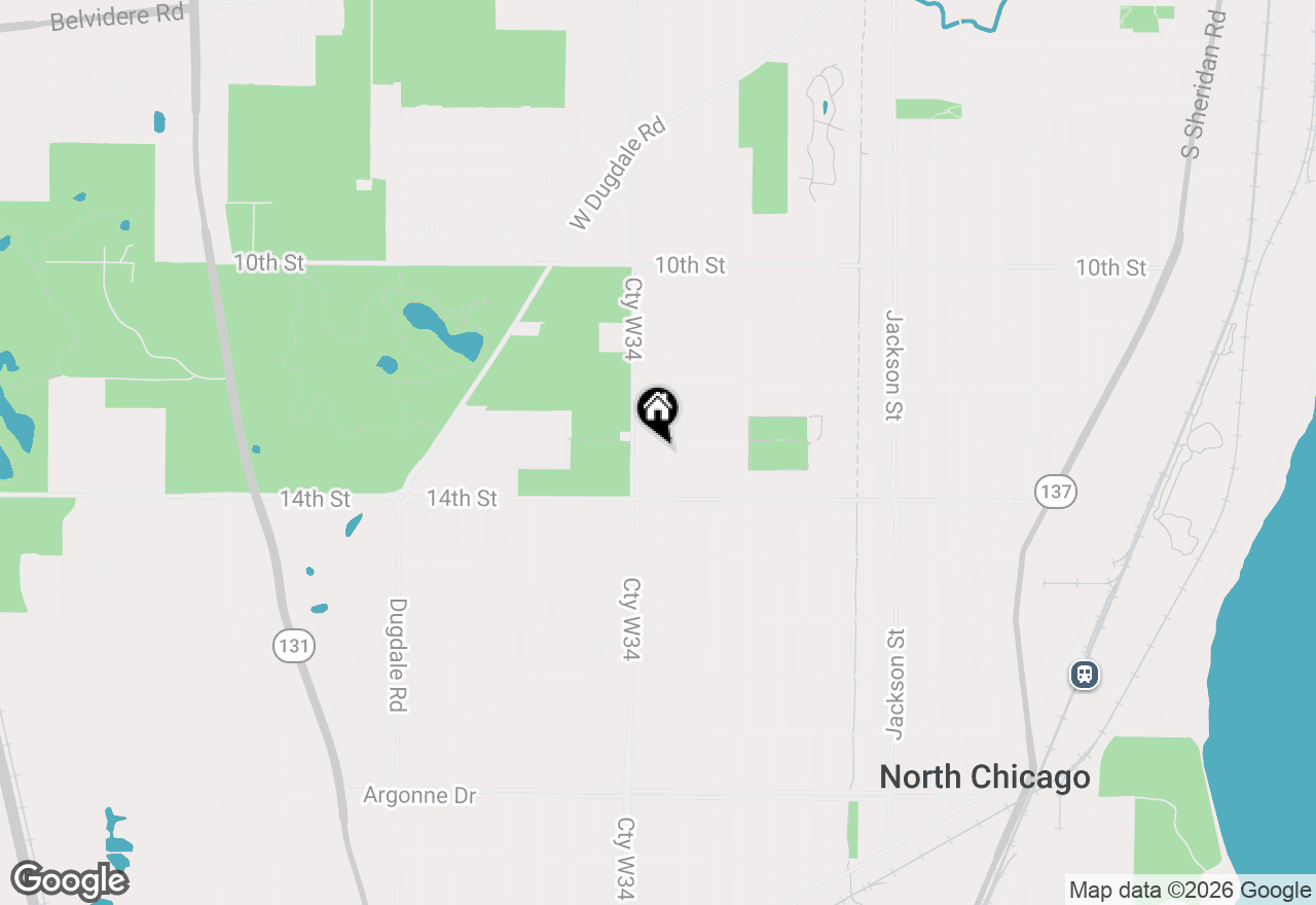 Map of 1301 S Lewis Avenue, Waukegan, IL 60085