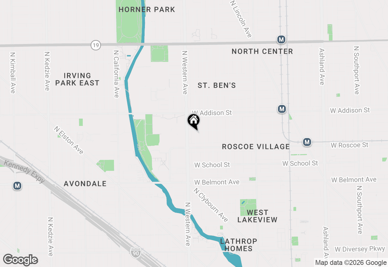 Map of 3450 N Claremont Avenue, Chicago, IL 60618