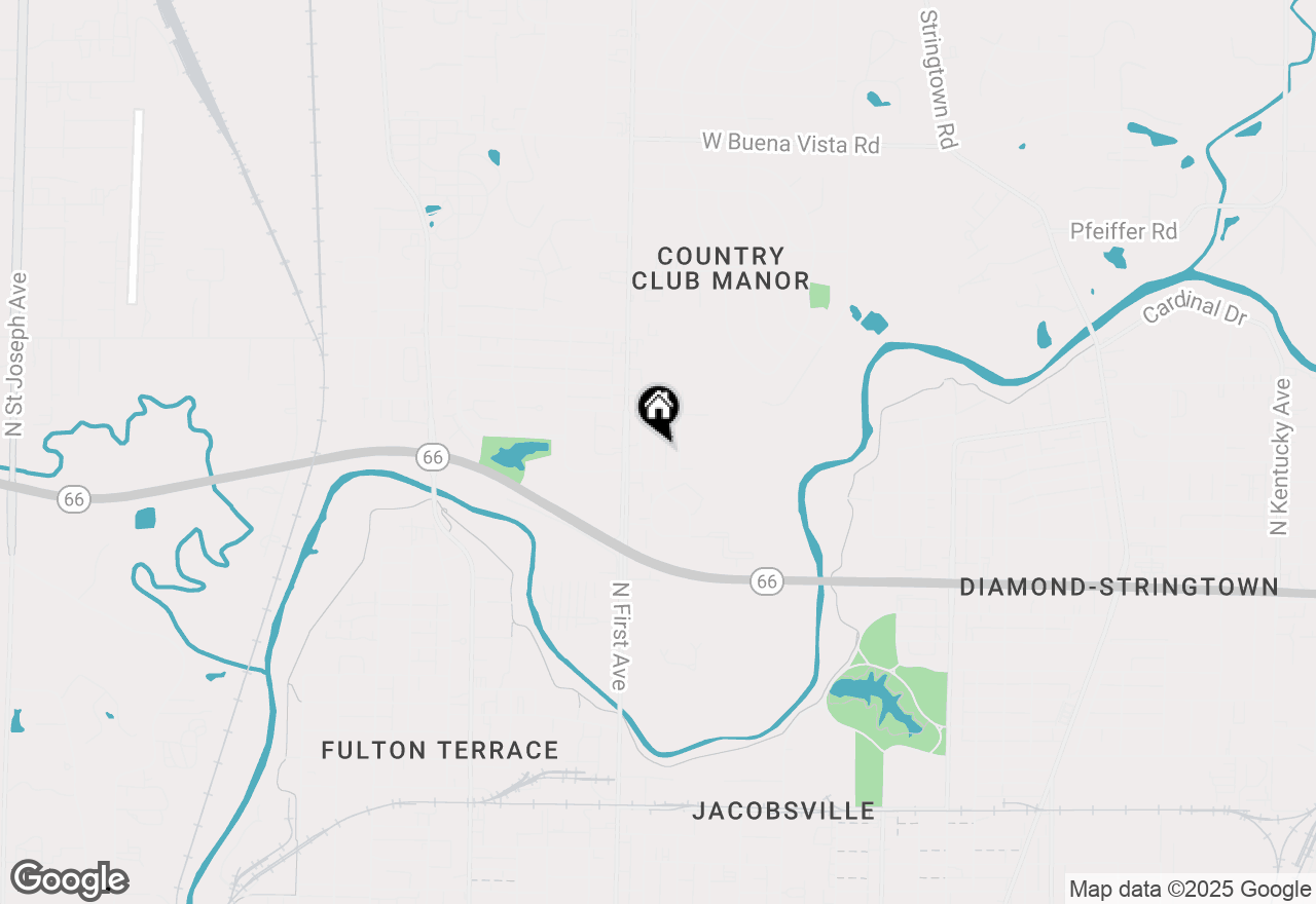 Map of 2709 Oakley Street, Evansville, IN 47710