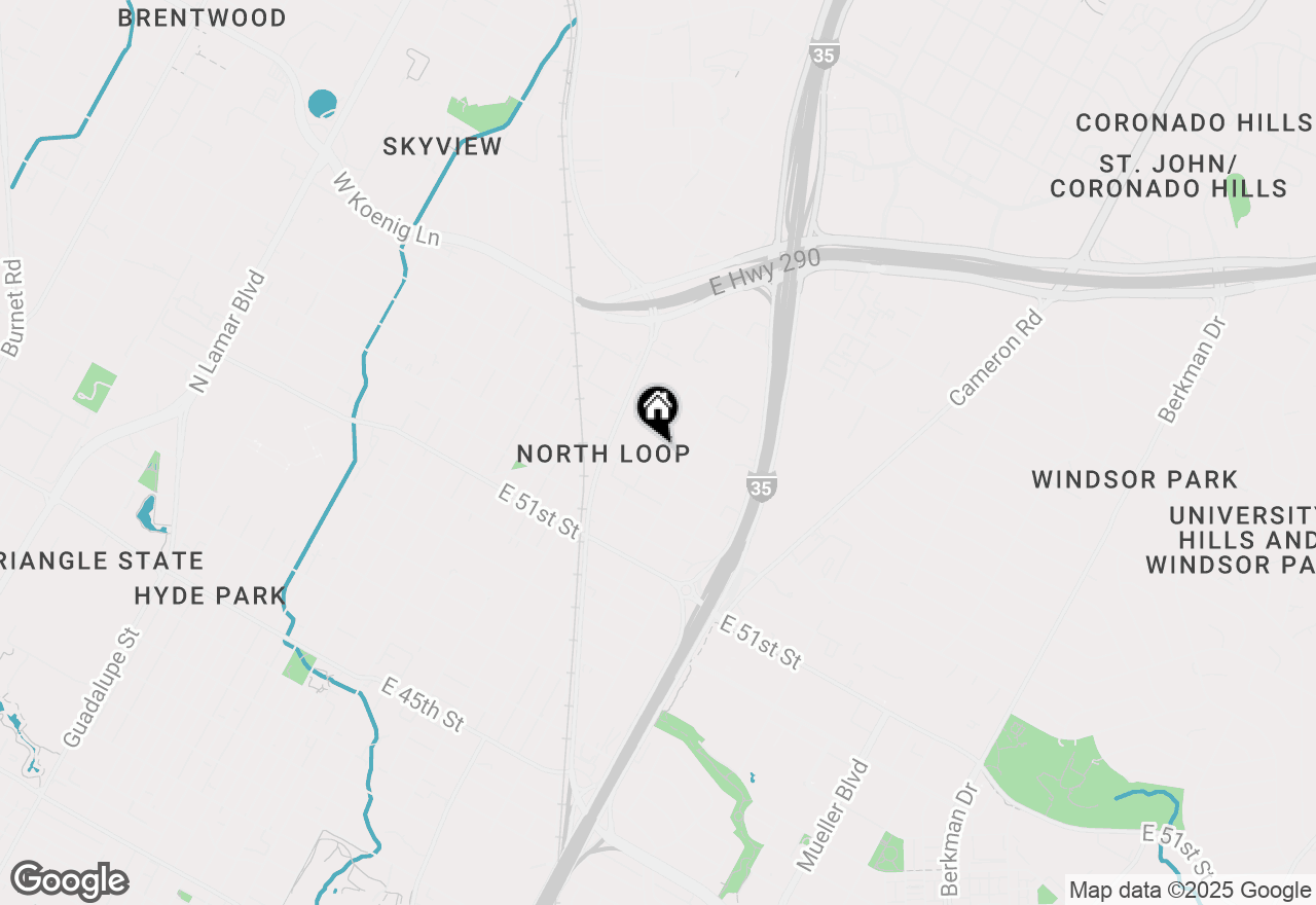 Map of 900 E 54th St, Austin, TX 78751