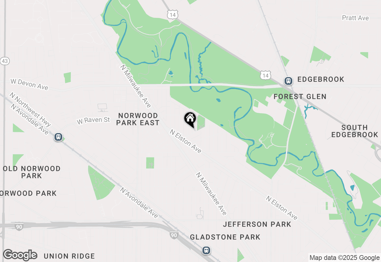 Map of 6117 N Meade Avenue, Chicago, IL 60646