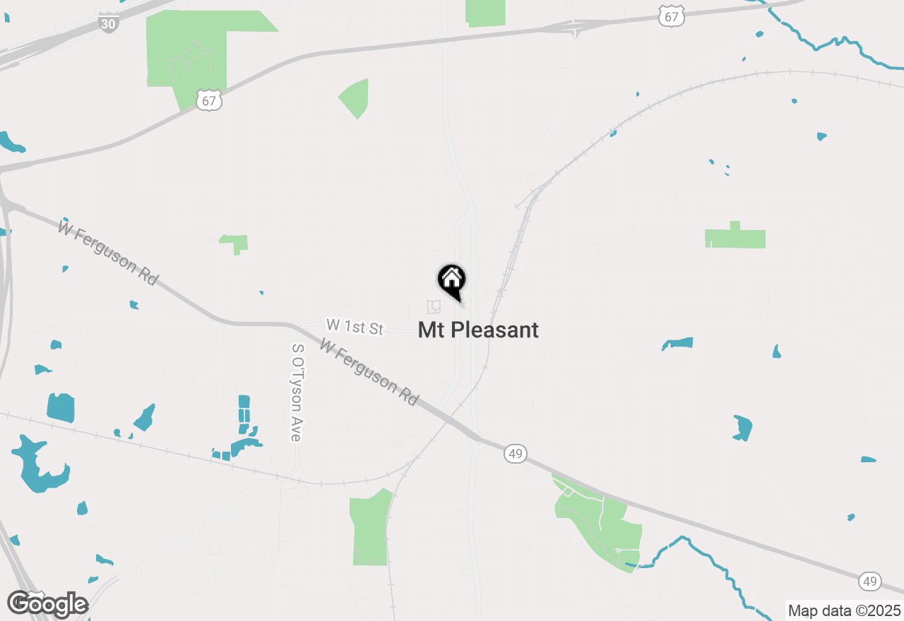 Map of 204 W 2nd Street, Mount Pleasant, TX 75455