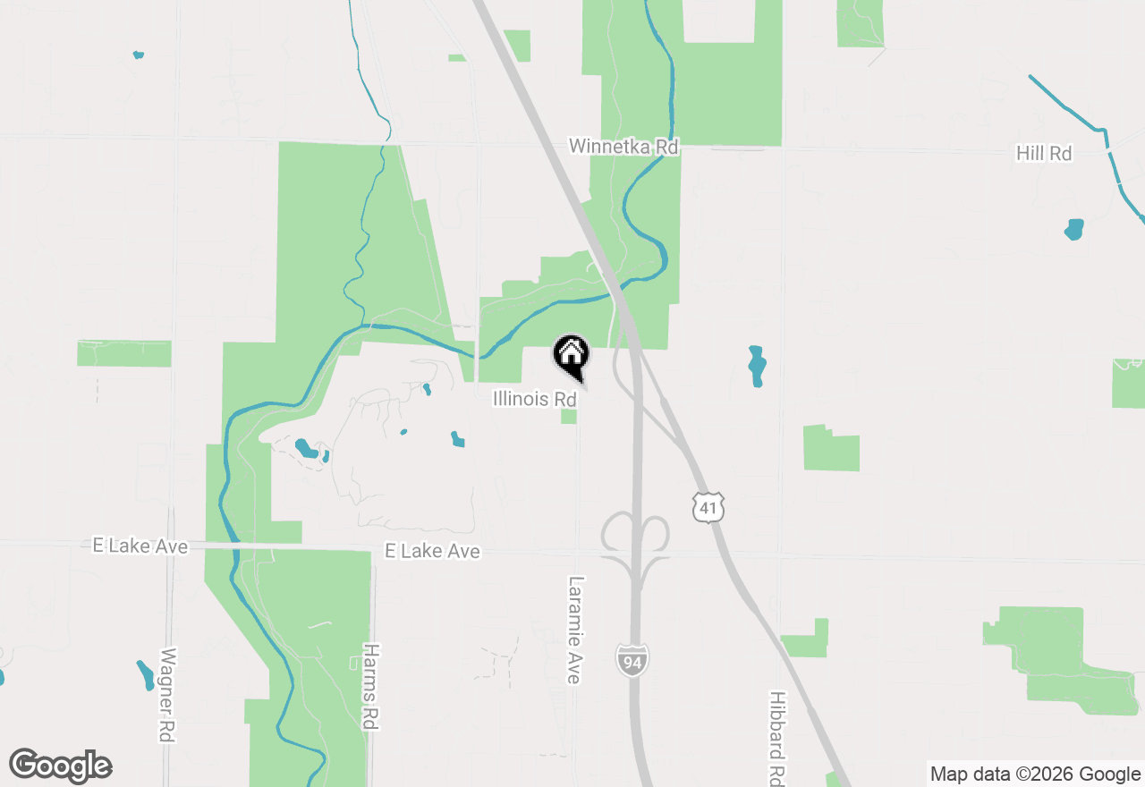 Map of 3504 Illinois Road, Wilmette, IL 60091