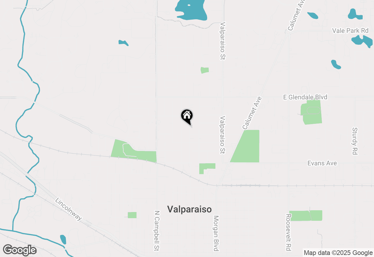 Map of 1503 Washington Street, Valparaiso, IN 46383