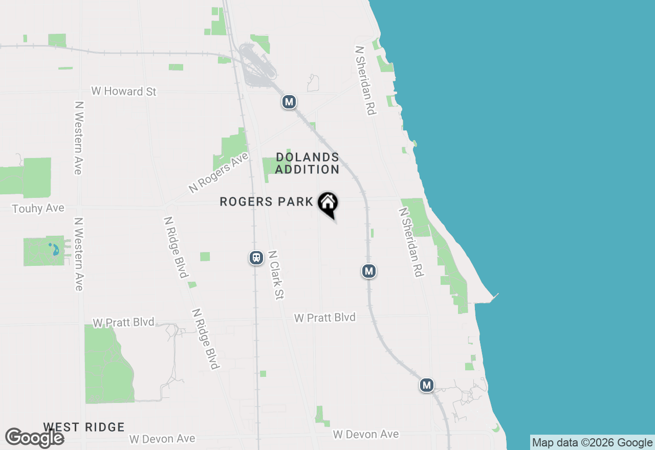 Map of 1535 W Estes Avenue #2, Chicago, IL 60626