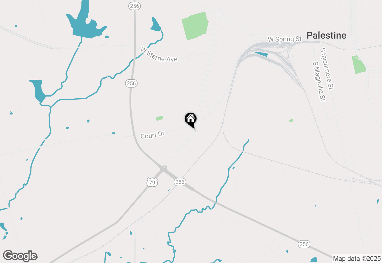 Map of 1907 W Oak Street, Palestine, TX 75801