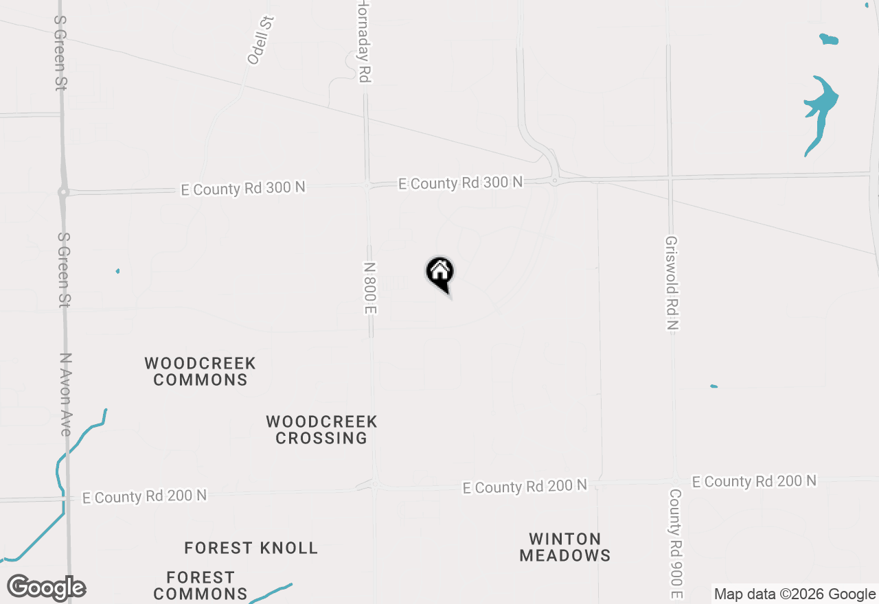 Map of 2621 Cottage Court, Brownsburg, IN 46112