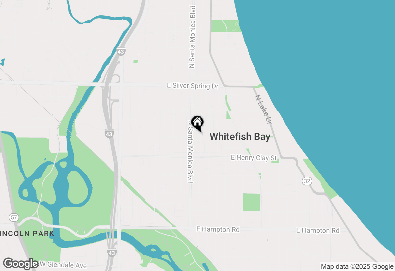 Map of 324 E Lexington Blvd, Whitefish Bay, WI 53217