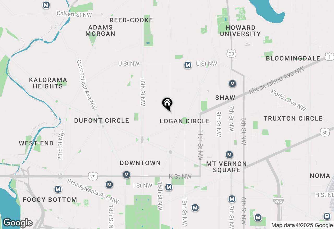 Map of 1401 Church Street Nw #523, Washington, DC 20005