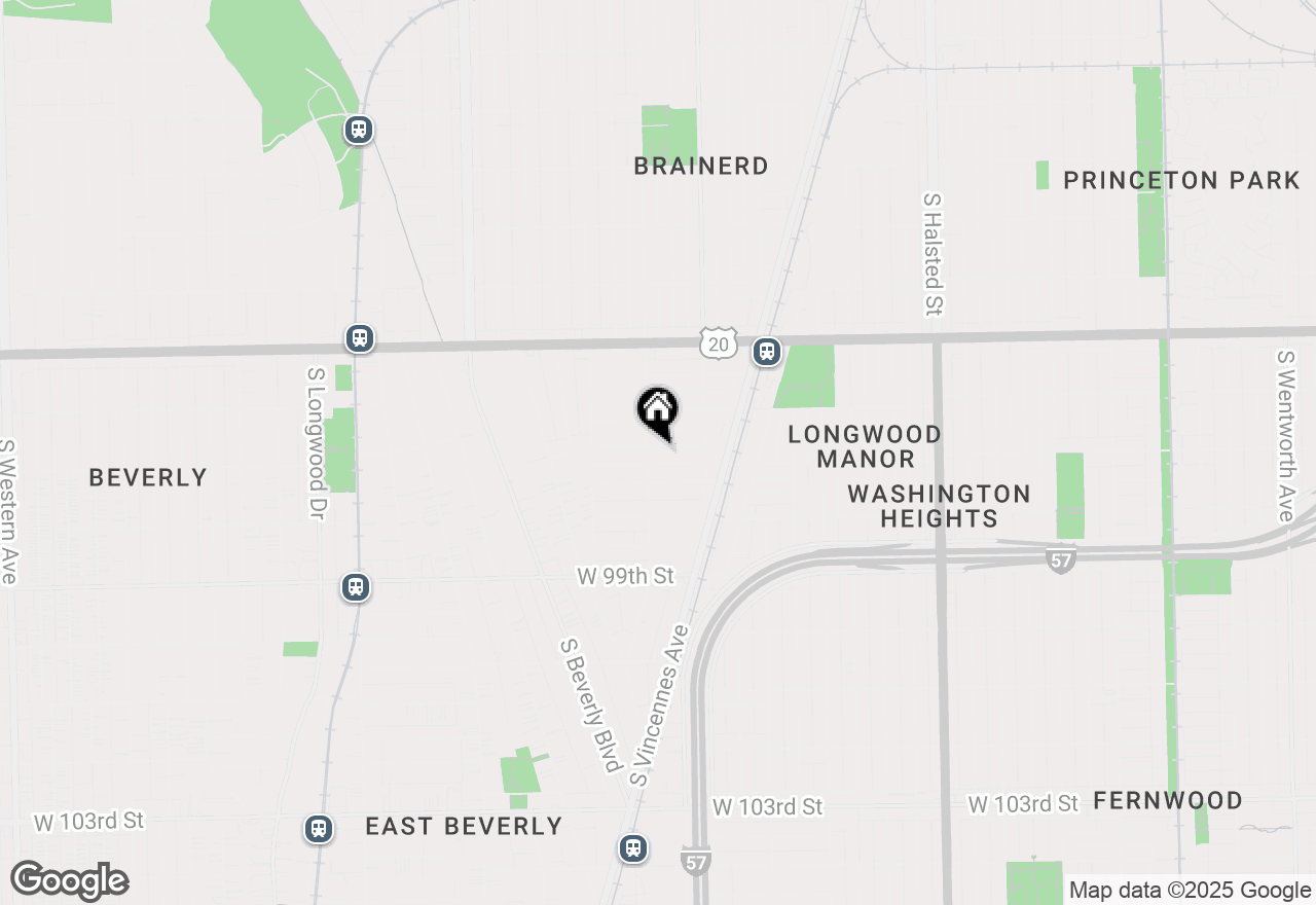 Map of 1249 W 97th Street, Chicago, IL 60643