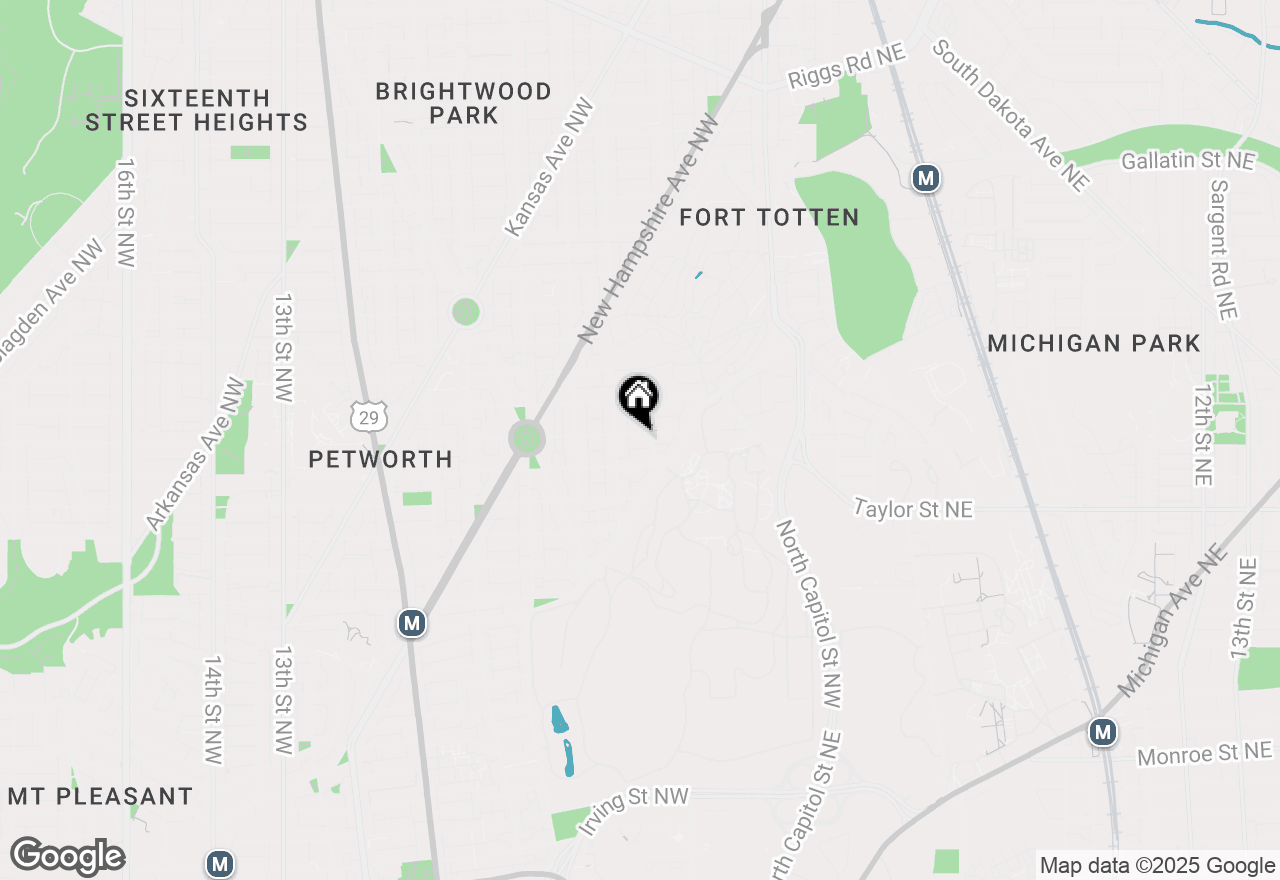 Map of 210 Varnum Street Nw #4, Washington, DC 20011