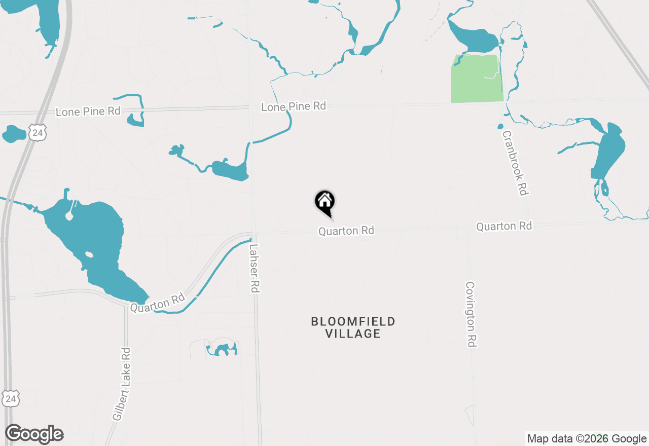 Map of 3326 Quarton Road, Bloomfield Hills, MI 48304