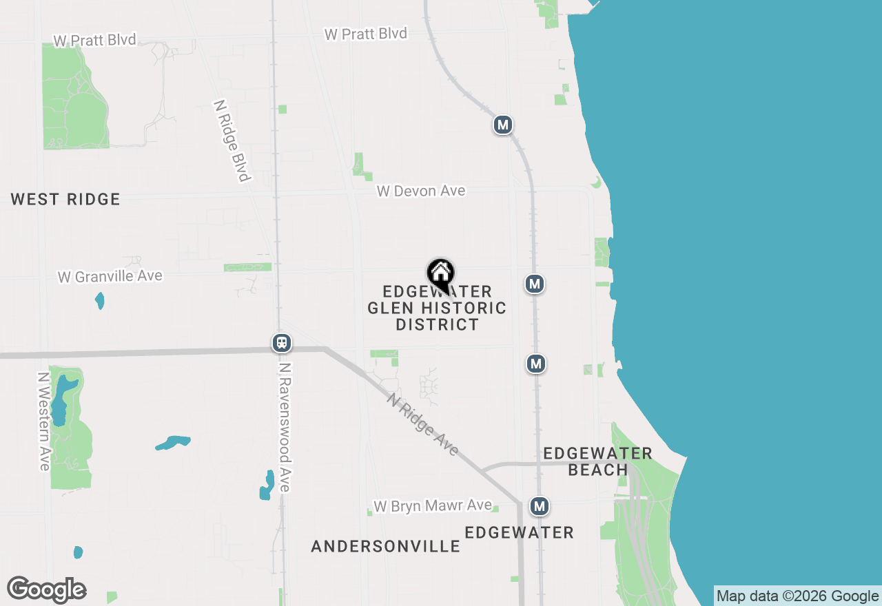 Map of 6101 N Glenwood Avenue #1, Chicago, IL 60660
