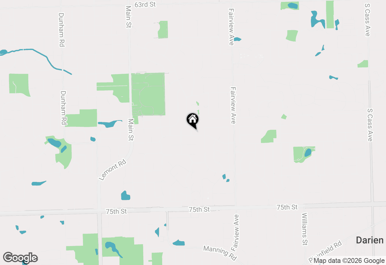 Map of 6955 Parkview Drive, Downers Grove, IL 60516