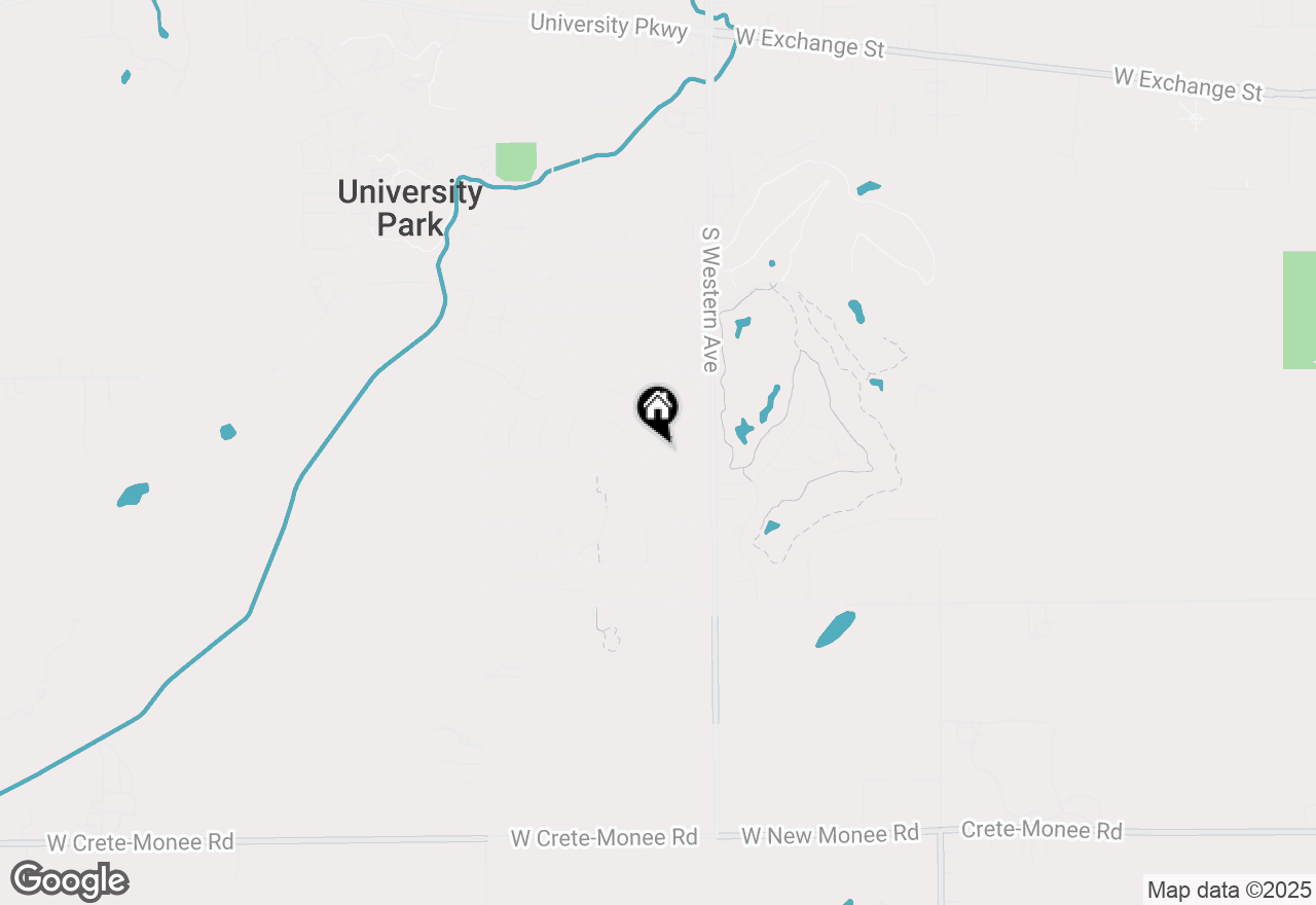 Map of 1043 Ashridge Lane, University Park, IL 60484