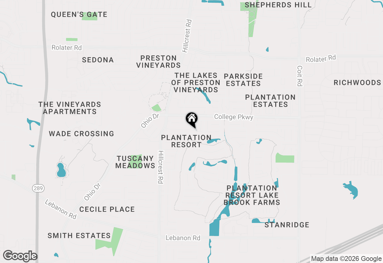 Map of 11000 Alexandria Drive, Frisco, TX 75035