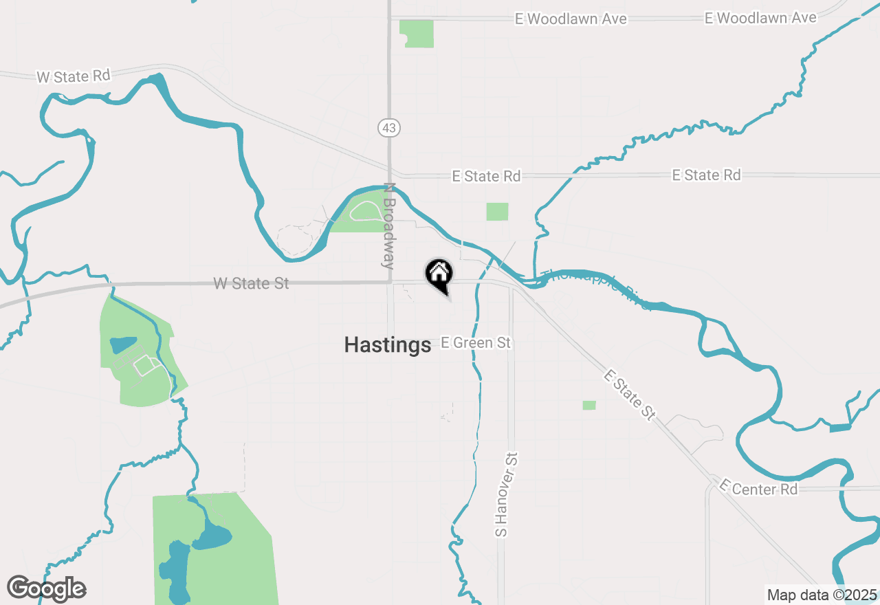 Map of 201 S Jefferson Street, Hastings, MI 49058