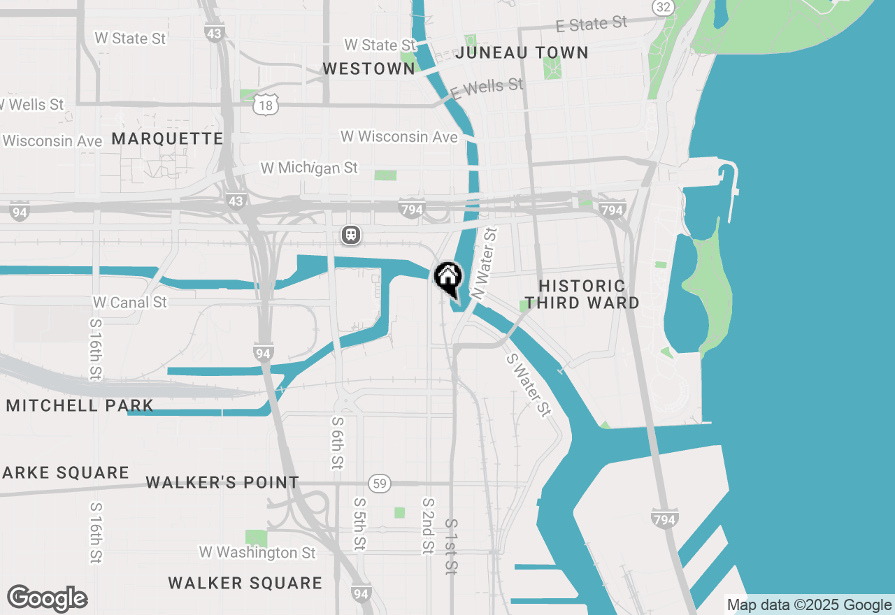 Map of 106 W Seeboth St #410, Milwaukee, WI 53204
