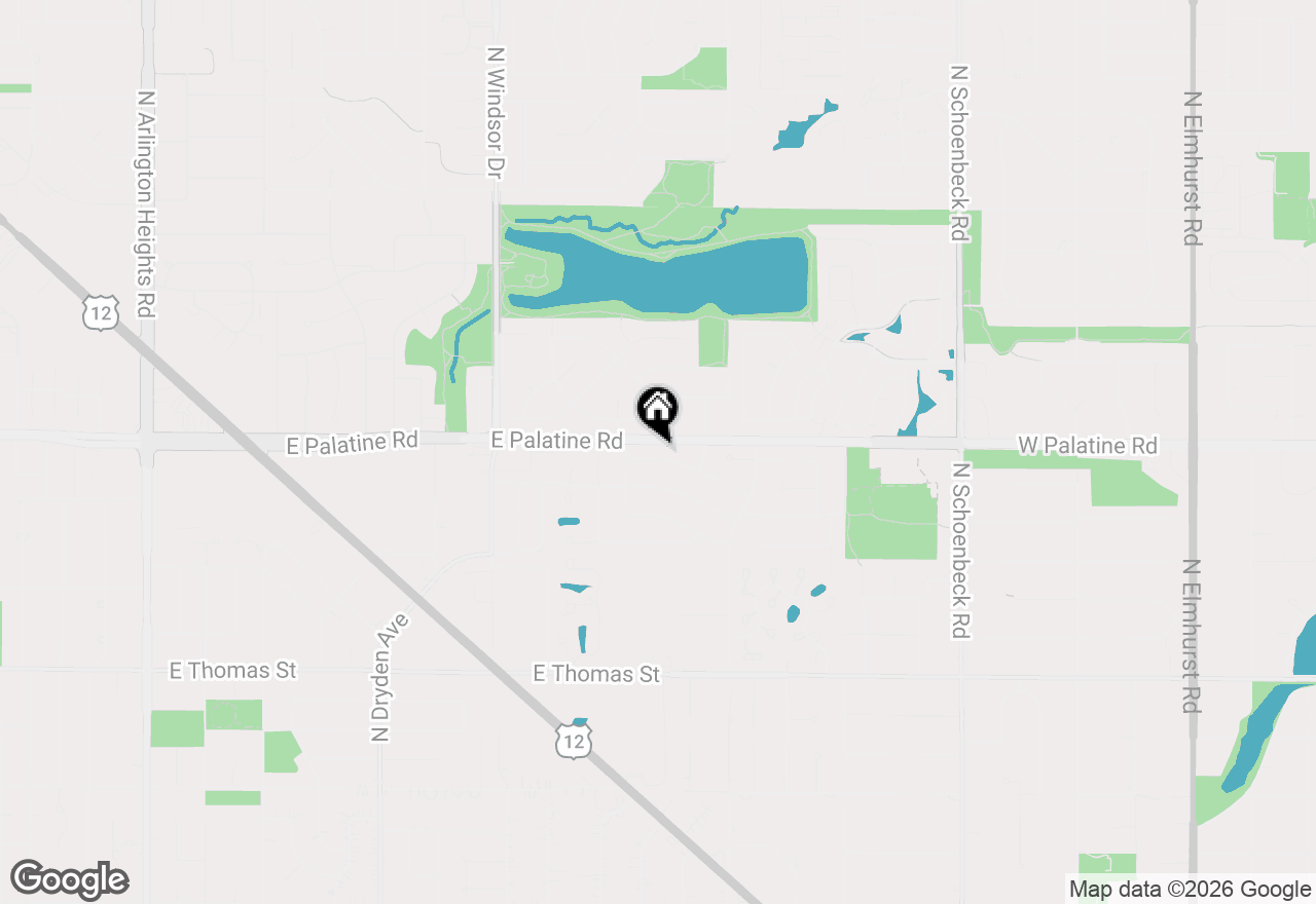 Map of 1910 E Robinhood Lane, Arlington Heights, IL 60004