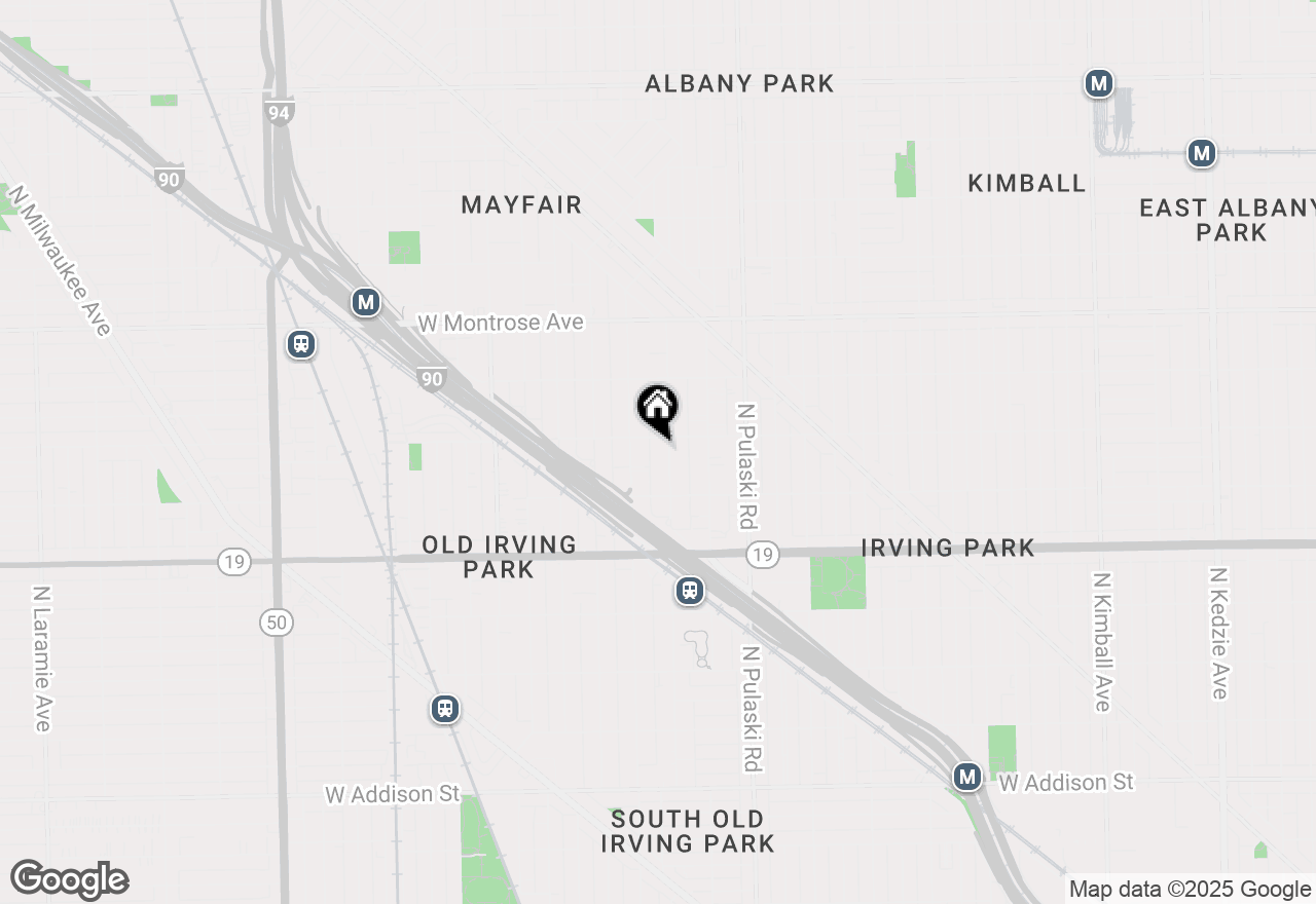 Map of 4146 N Kedvale Avenue #1C, Chicago, IL 60641