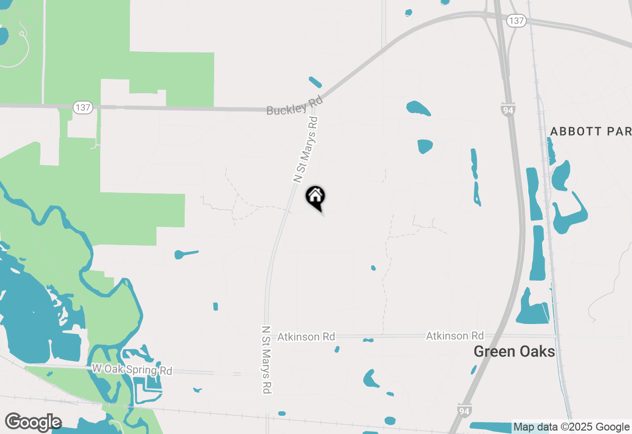 Map of 1485 Lexington Road, Green Oaks, IL 60048