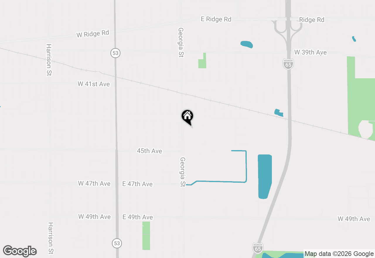 Map of 825 E 43rd Place, Gary, IN 46409