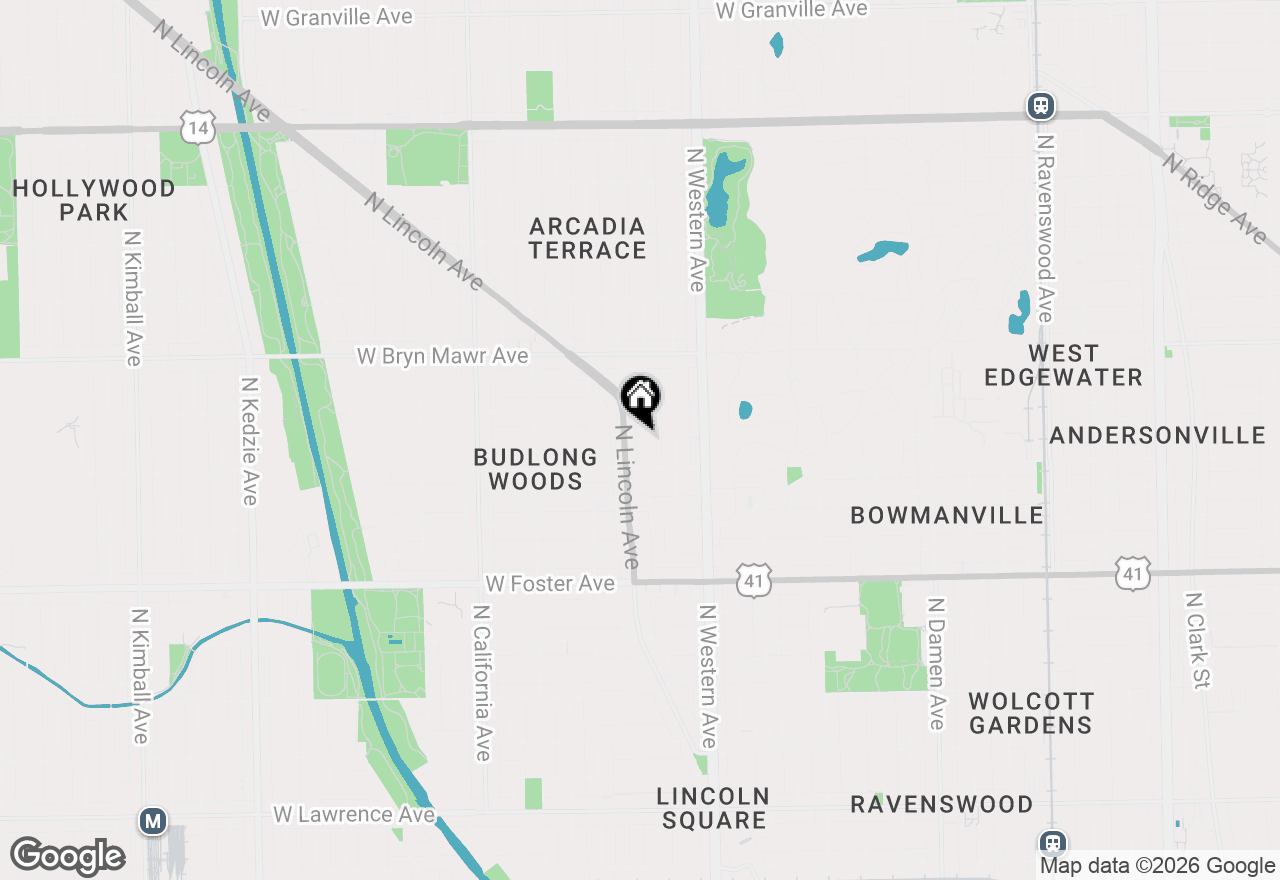 Map of 5428 N Campbell Avenue #1N, Chicago, IL 60625