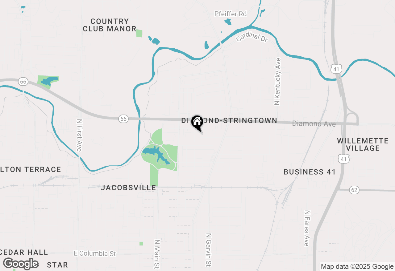 Map of 404 Wedeking Avenue, Evansville, IN 47711