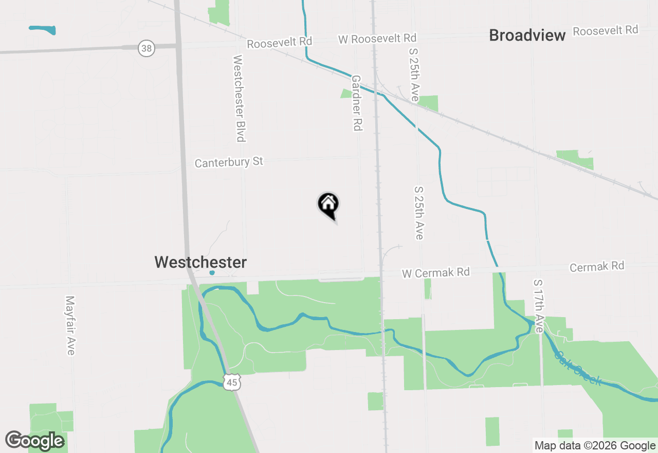 Map of 1916 Manchester Avenue, Westchester, IL 60154