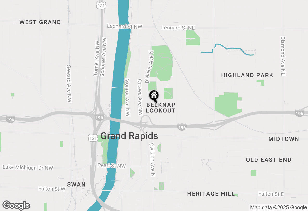 Map of 629 Fairview Avenue Ne #2, Grand Rapids, MI 49503