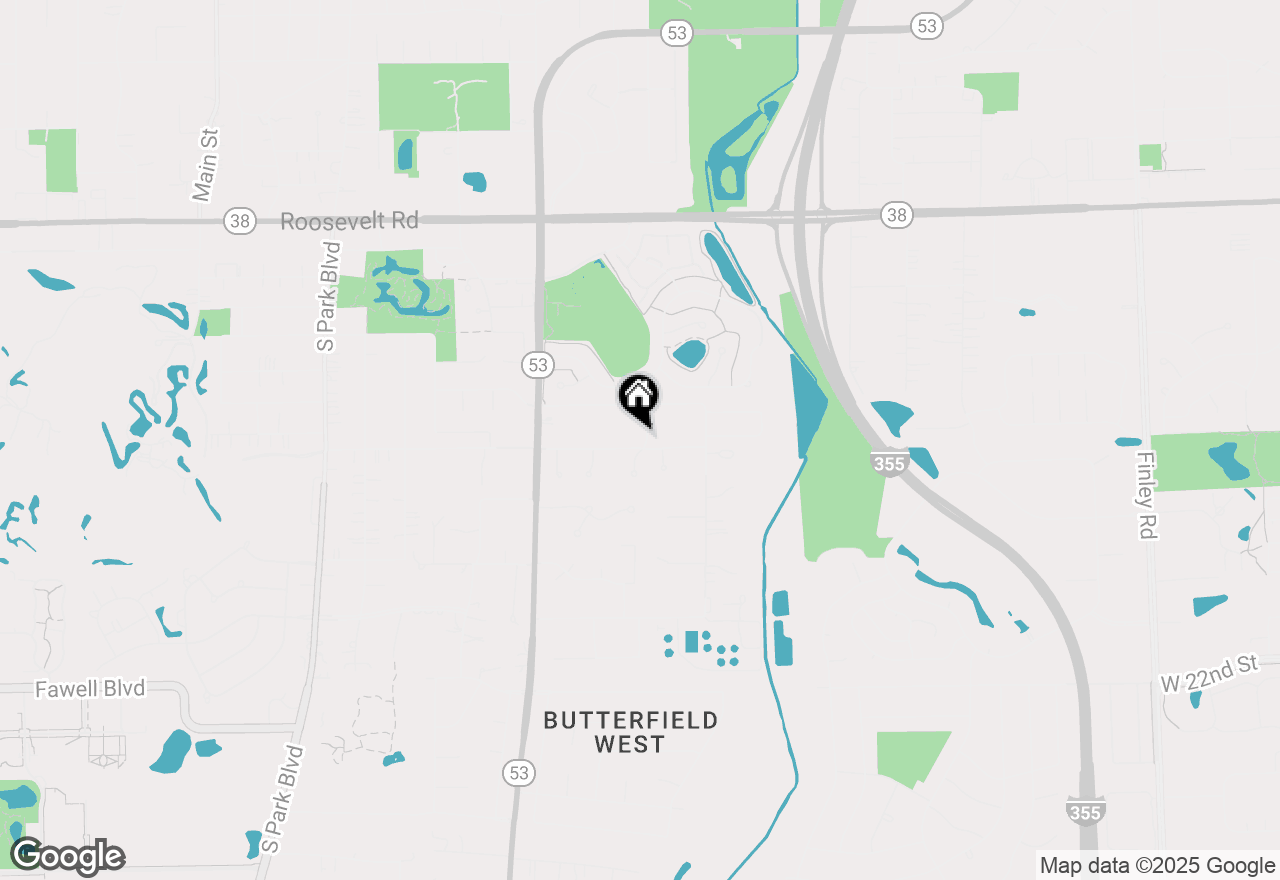 Map of 166 Jonathan Ct, Glen Ellyn, IL 60137