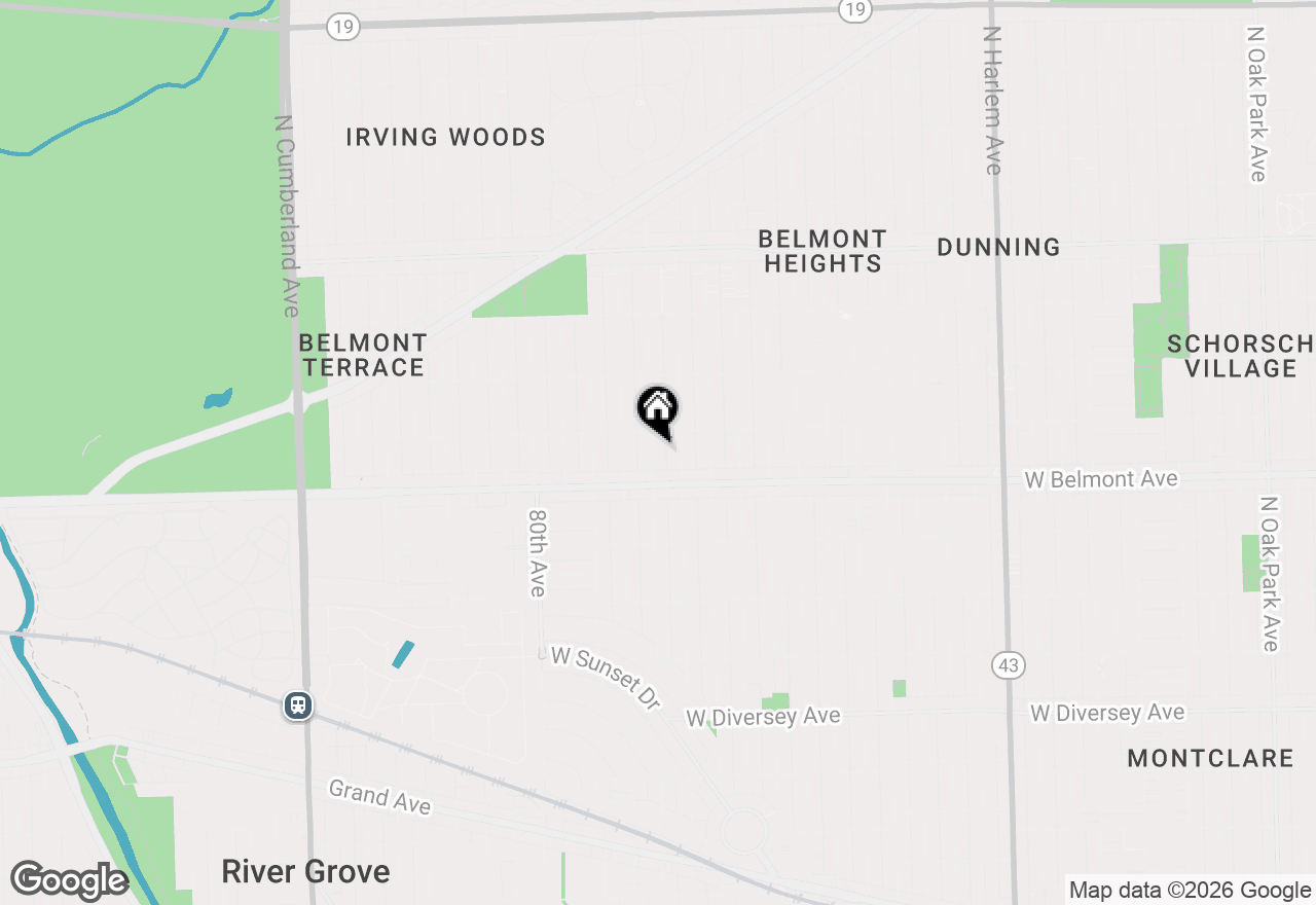 Map of 3233 N Ozanam Avenue, Chicago, IL 60634