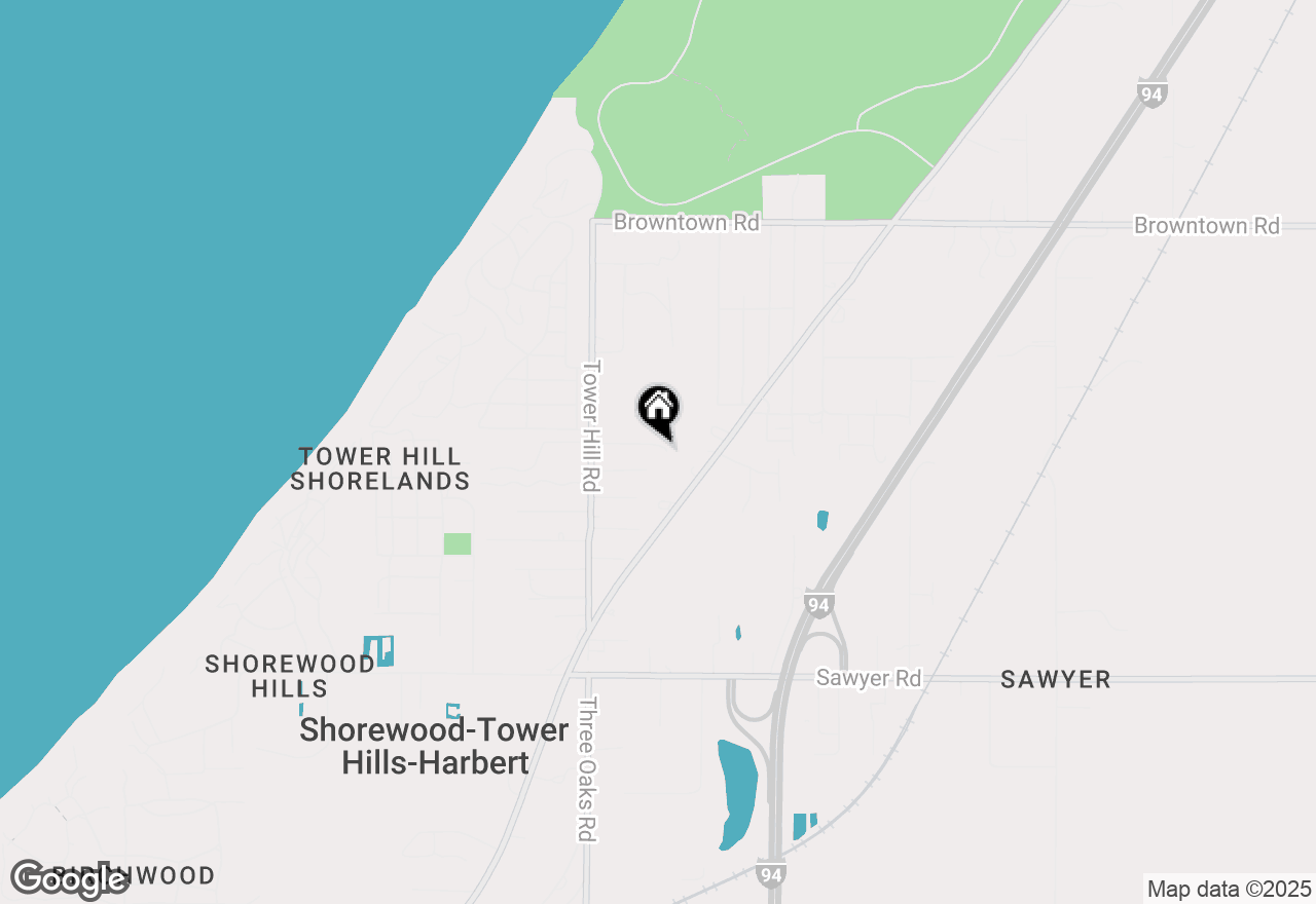 Map of 6368 E Lake Lane, Sawyer, MI 49125