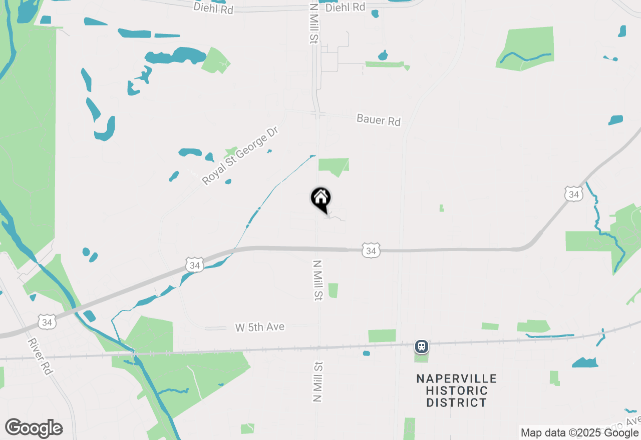 Map of 1060 N Mill Street #307, Naperville, IL 60563