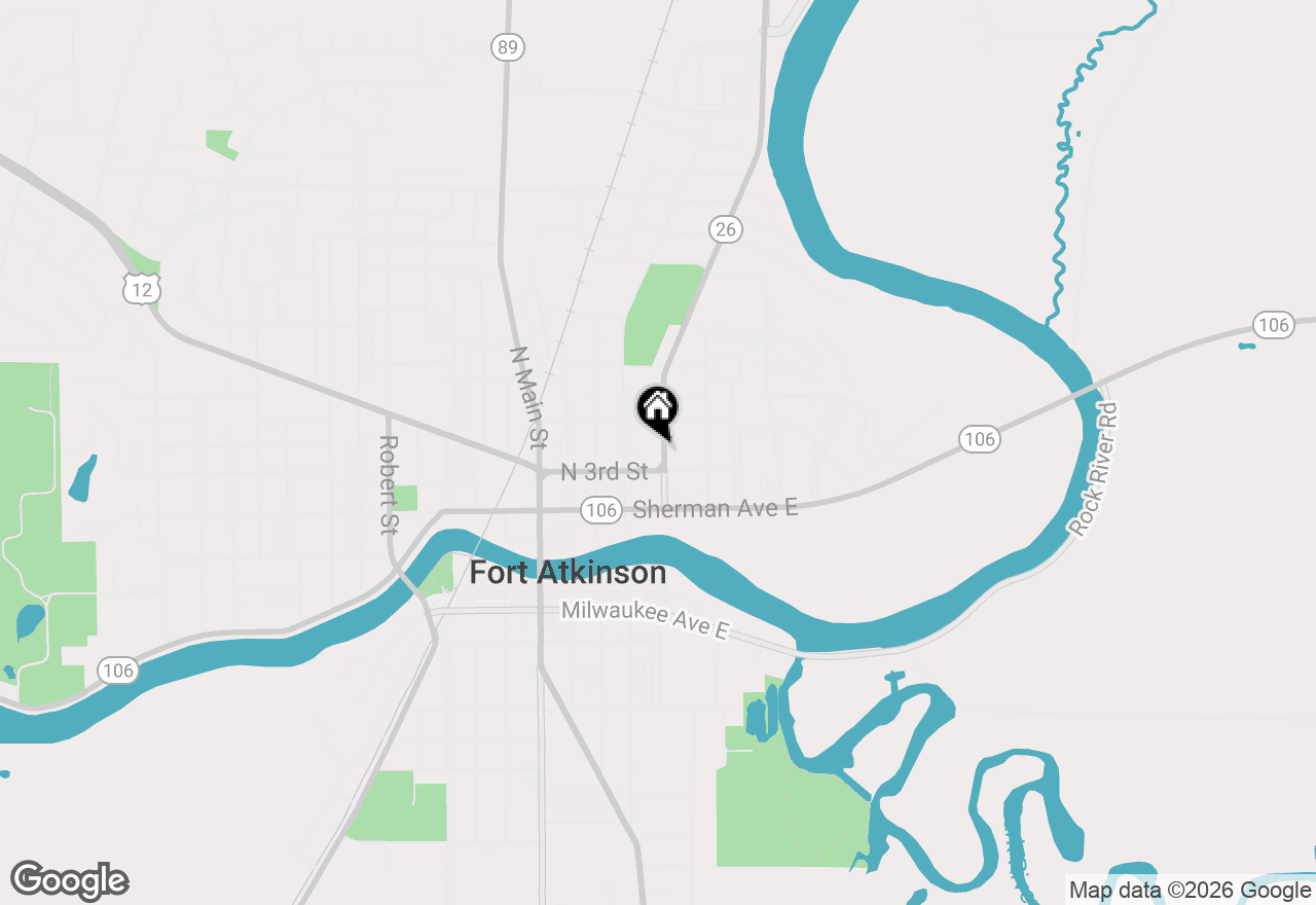 Map of 311 N High Street, Fort Atkinson, WI 53538