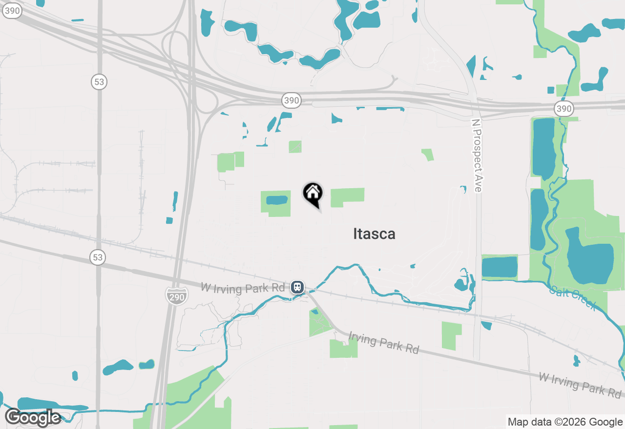 Map of 515 N Walnut Street, Itasca, IL 60143