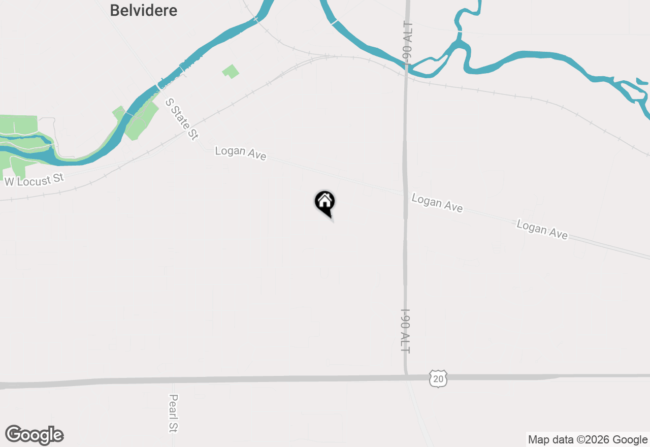 Map of 909 E 4th Street, Belvidere, IL 61008