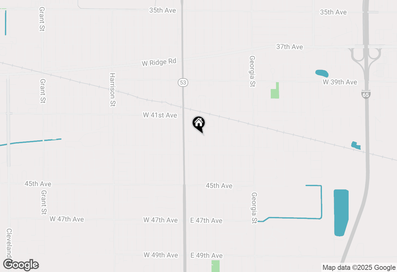 Map of 4210 Connecticut Street, Gary, IN 46409