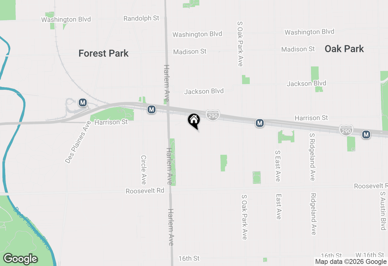 Map of 937 Wenonah Avenue, Oak Park, IL 60304